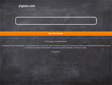 Tablet Screenshot of pigeons.com